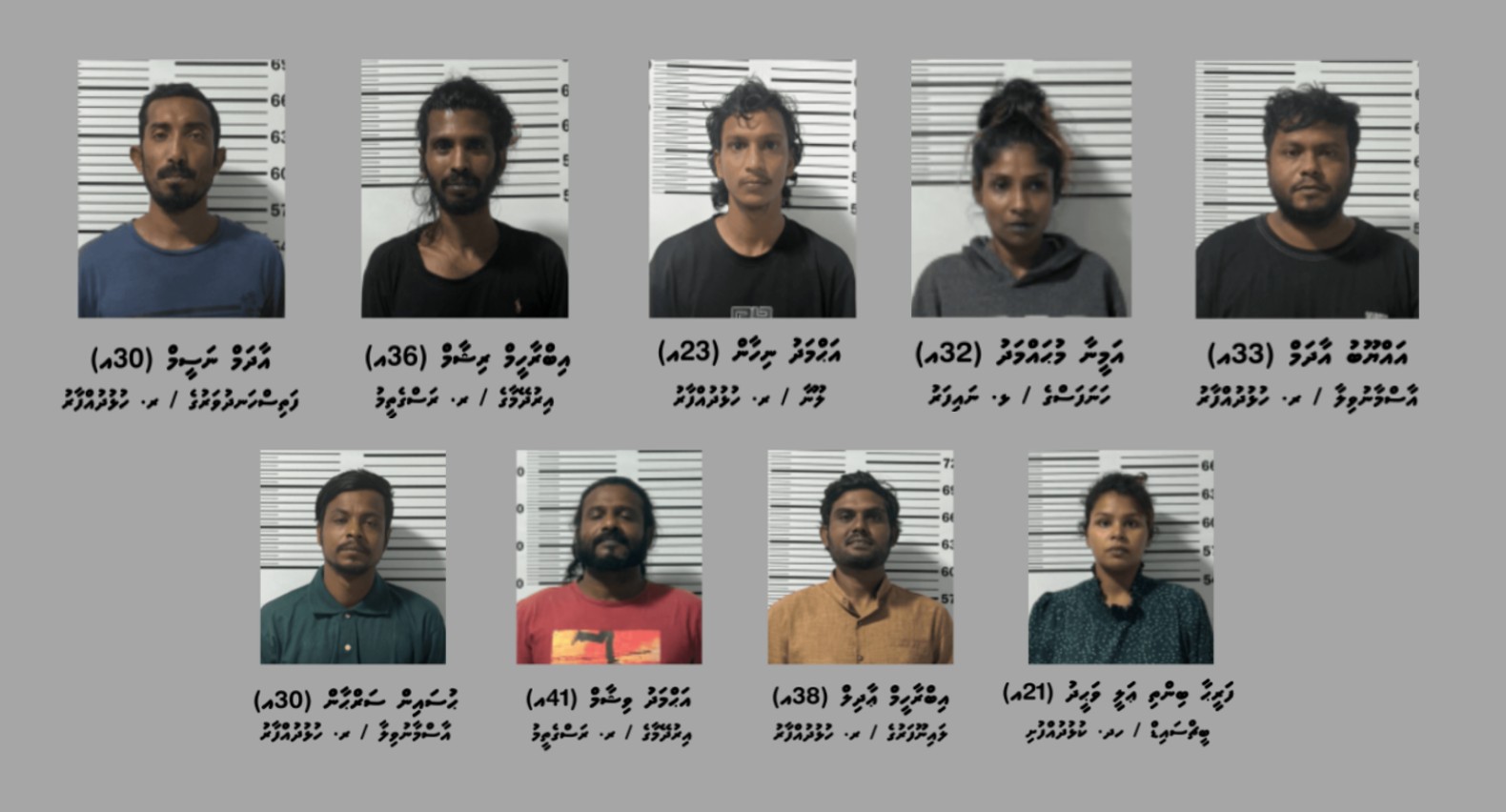 ރަސްގެތީމު ގެއެއްގައި މަސްތުވާތަކެތި ބޭނުންކުރަންތިބި 9 މީހަކު ހައްޔަރުކޮށްފި
